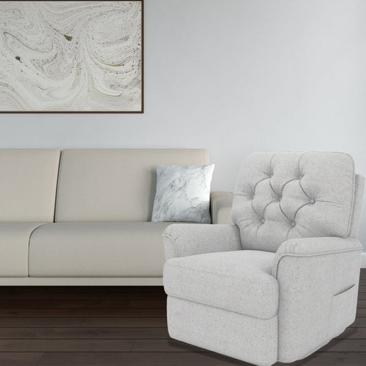 Poltrona reclinabile Chromcraft Arbor con finitura grigio scuro