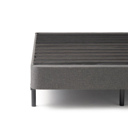 Chuck King Size Foundation per materasso, 7 pollici, rivestimento in tessuto, legno