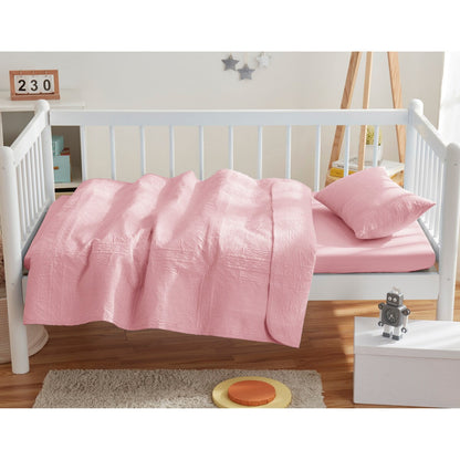 Set di biancheria da letto per bambini Clara Clark Grid Weave, set copriletto 3 pezzi, piumone trapuntato per tutte le stagioni, lenzuolo con angoli e federa.