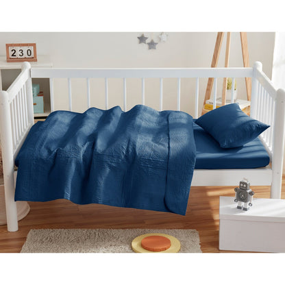 Set di biancheria da letto per bambini Clara Clark Grid Weave, set copriletto 3 pezzi, piumone trapuntato per tutte le stagioni, lenzuolo con angoli e federa.