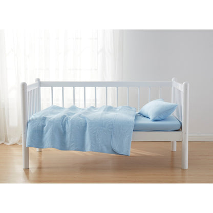 Set di biancheria da letto per bambini Clara Clark Grid Weave, set copriletto 3 pezzi, piumone trapuntato per tutte le stagioni, lenzuolo con angoli e federa.