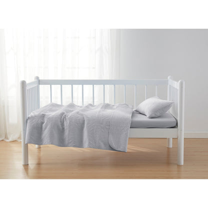 Set di biancheria da letto per bambini Clara Clark Grid Weave, set copriletto 3 pezzi, piumone trapuntato per tutte le stagioni, lenzuolo con angoli e federa.