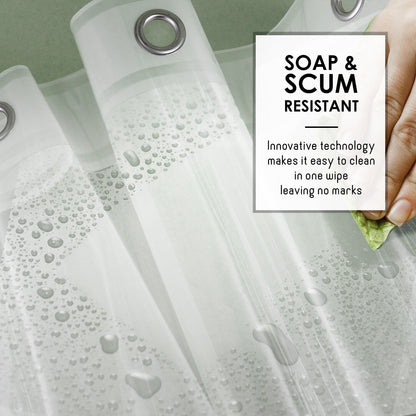 Tenda da doccia Clara Clark Heavy Duty 5G resistente alla schiuma