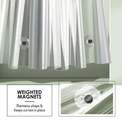 Tenda da doccia Clara Clark Heavy Duty 5G resistente alla schiuma