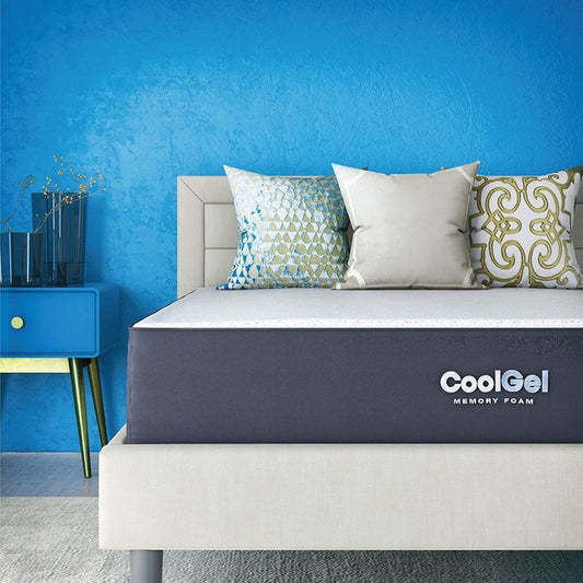 Materasso in memory foam ventilato Cool Gel Classic Brands da 10 pollici, certificato CertiPUR USA, materasso in una scatola, singolo
