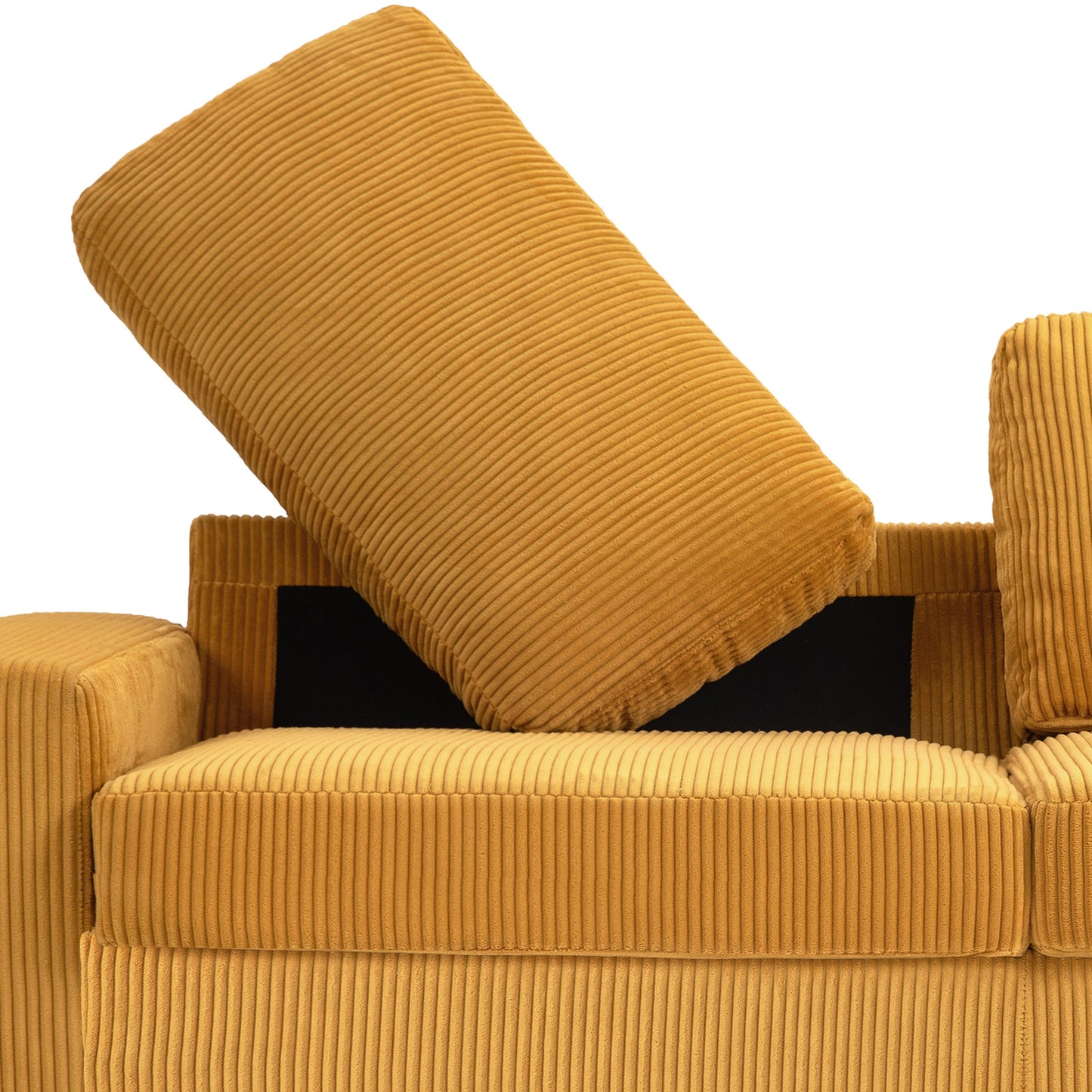 Divano classico in velluto a coste, divano imbottito a 2 posti