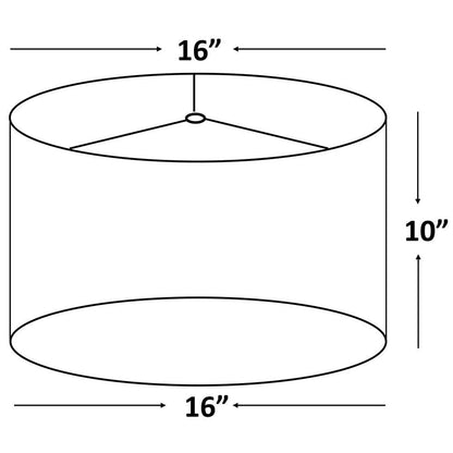 Paralume classico in finta seta a tamburo disponibile da 8 a 16 pollici