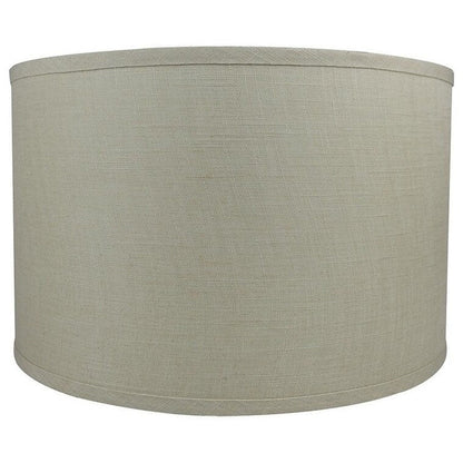 Paralume classico in lino liscio a tamburo, dimensioni inferiori da 8 a 16