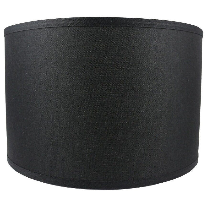 Paralume classico in lino liscio a tamburo, dimensioni inferiori da 8 a 16