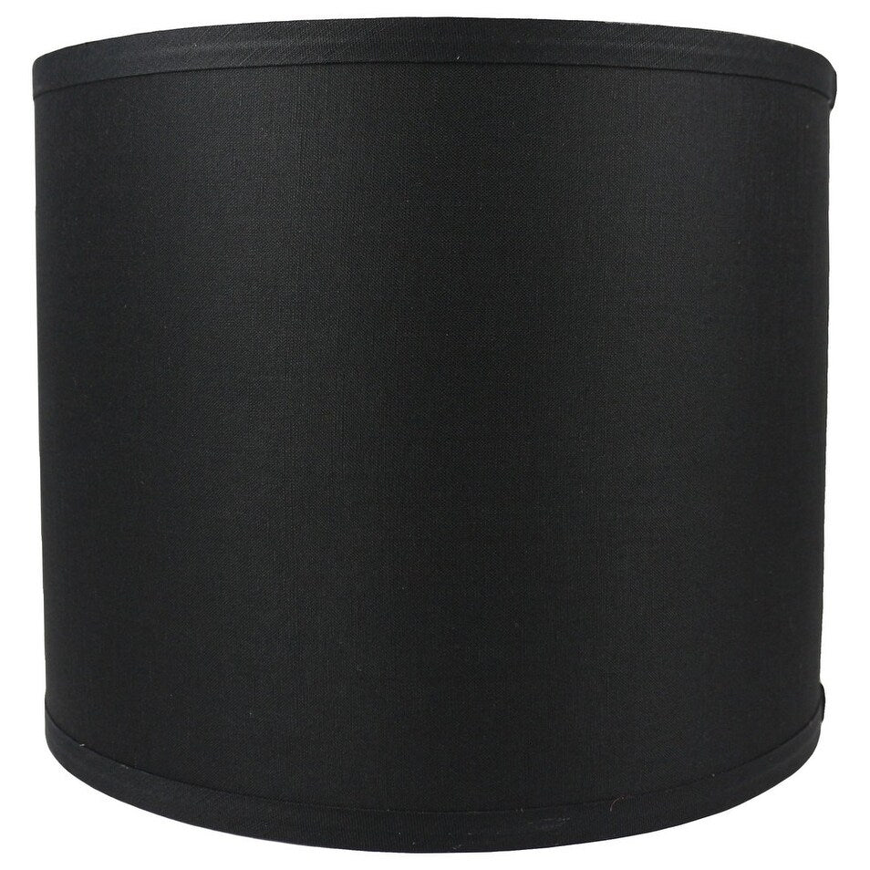 Paralume classico in lino liscio a tamburo, dimensioni inferiori da 8 a 16