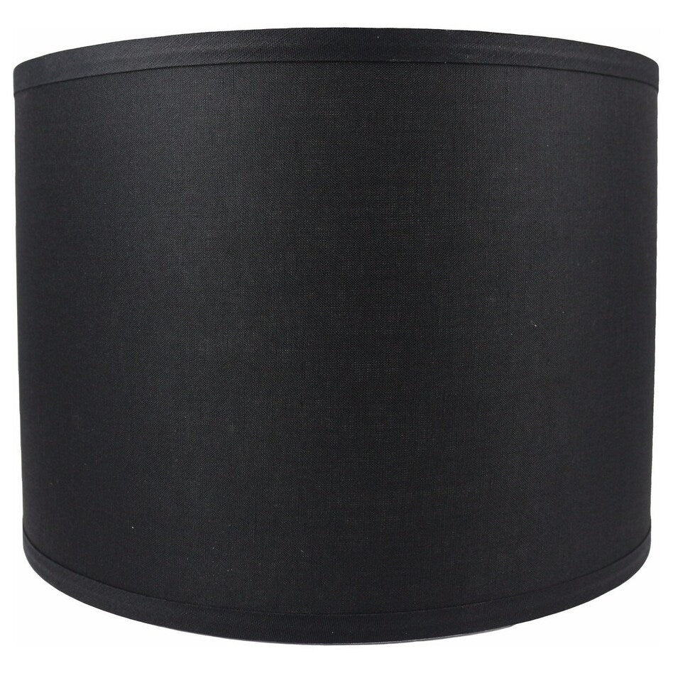 Paralume classico in lino liscio a tamburo, dimensioni inferiori da 8 a 16