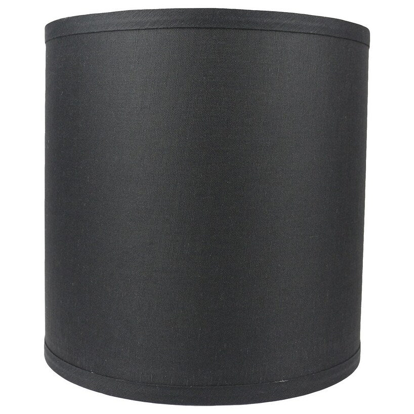 Paralume classico in lino liscio a tamburo, dimensioni inferiori da 8 a 16