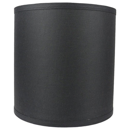 Paralume classico in lino liscio a tamburo, dimensioni inferiori da 8 a 16