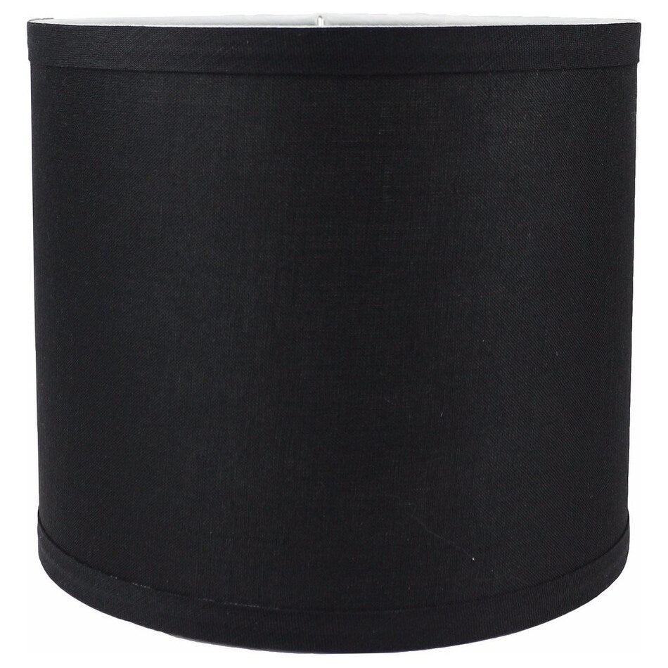 Paralume classico in lino liscio a tamburo, dimensioni inferiori da 8 a 16