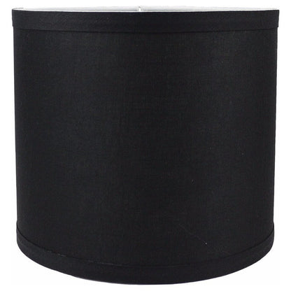 Paralume classico in lino liscio a tamburo, dimensioni inferiori da 8 a 16