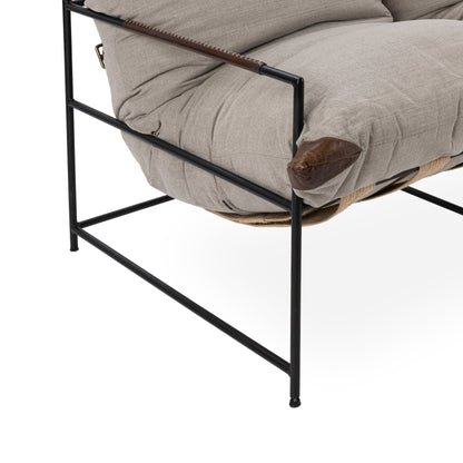 Divano in tessuto e ferro Classic Home Palermo