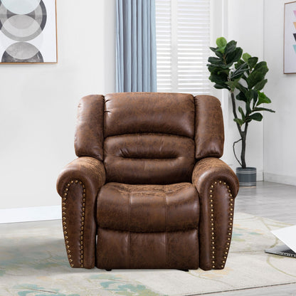 Poltrona reclinabile elettrica in pelle traspirante con porta USB per soggiorno e sala cinema