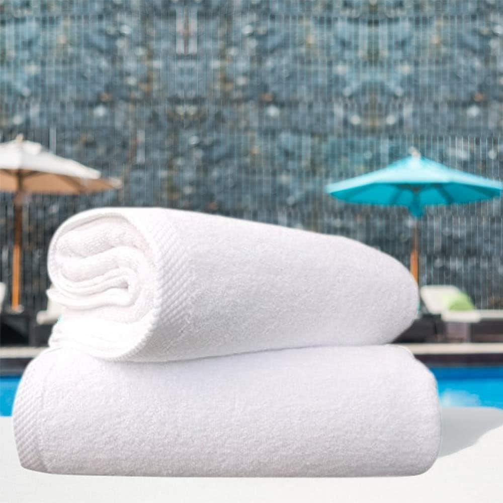 Set di 2 asciugamani da bagno jumbo in cotone turco CTT Arsenal al 100%, 35 pollici di larghezza x 70 pollici di lunghezza