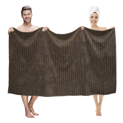 Set di 3 asciugamani turchi classici, teli da bagno in cotone e asciugamani a coste oversize, ultra morbidi e assorbenti, 40x65 cm