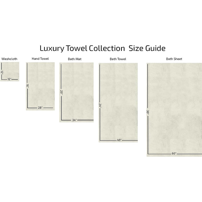 Set di asciugamani in cotone turco CTT %100 da 8 o 9 pezzi, ad asciugatura rapida e assorbente