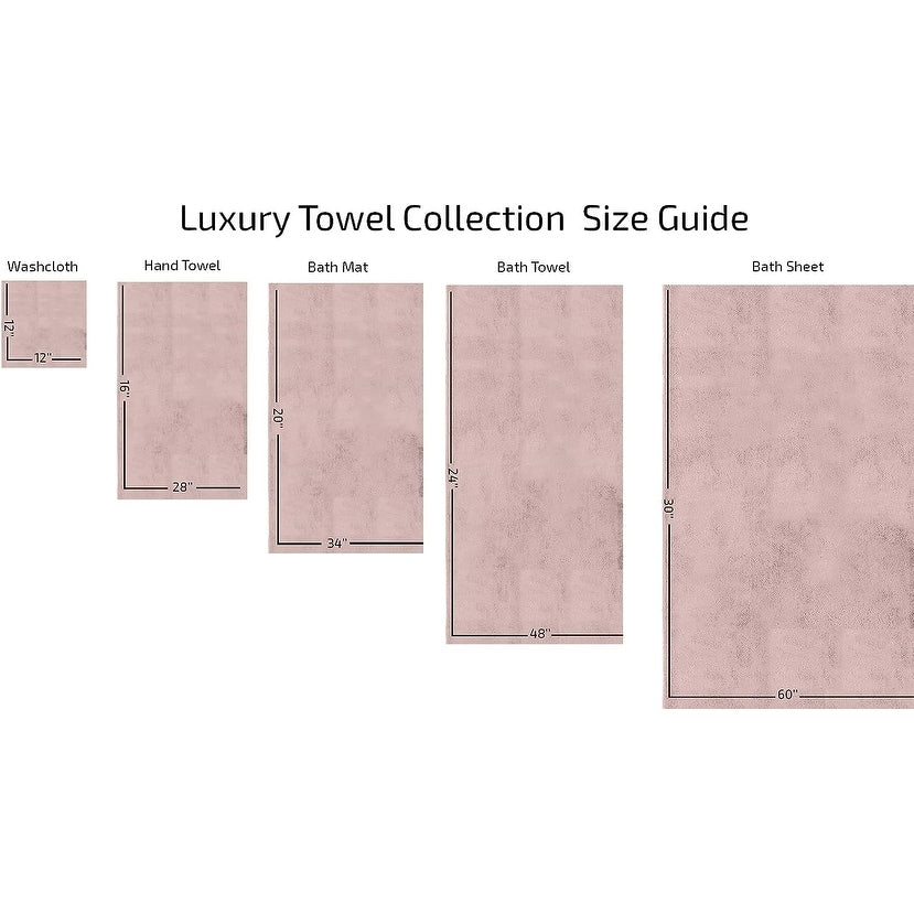 Set di asciugamani in cotone turco CTT %100 da 8 o 9 pezzi, ad asciugatura rapida e assorbente