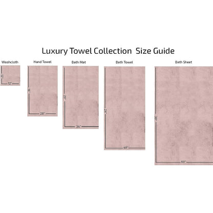 Set di asciugamani in cotone turco CTT %100 da 8 o 9 pezzi, ad asciugatura rapida e assorbente