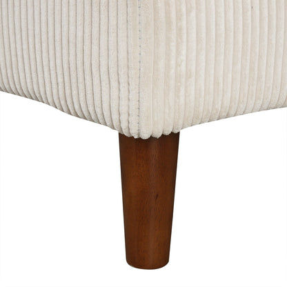 Divano componibile classico a 4 posti a forma di U con cuscini rimovibili e gambe in legno massello per soggiorno e studio