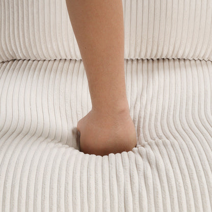 Divano componibile classico a 4 posti a forma di U con cuscini rimovibili e gambe in legno massello per soggiorno e studio