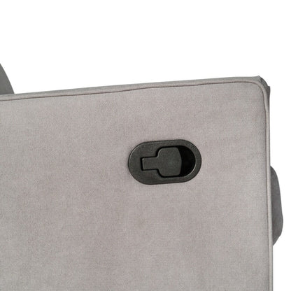 Poltrona girevole a dondolo reclinabile manuale classica imbottita