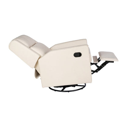 Poltrona girevole a dondolo reclinabile manuale classica imbottita