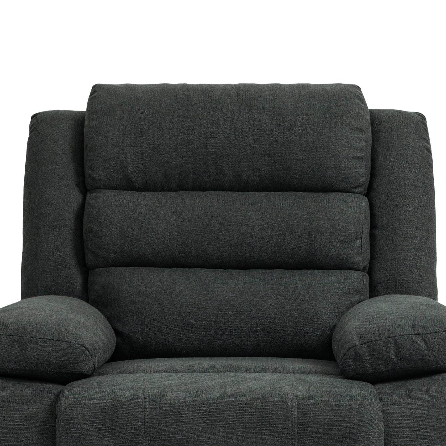 Poltrona reclinabile manuale classica e tradizionale, divano singolo