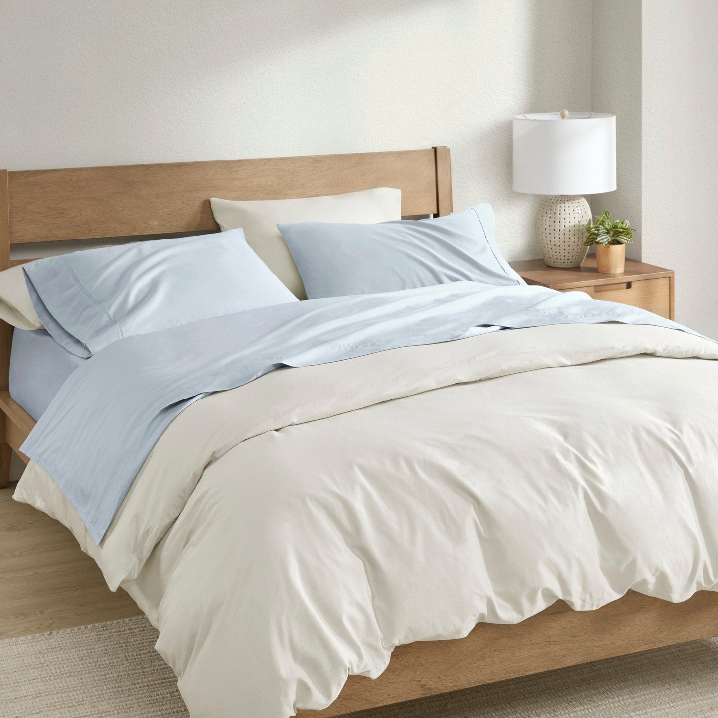 Set di lenzuola in cotone BCI 300TC Clean Spaces