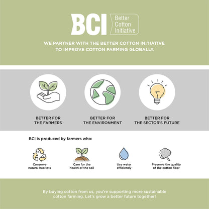 Set di lenzuola in cotone BCI 300TC Clean Spaces