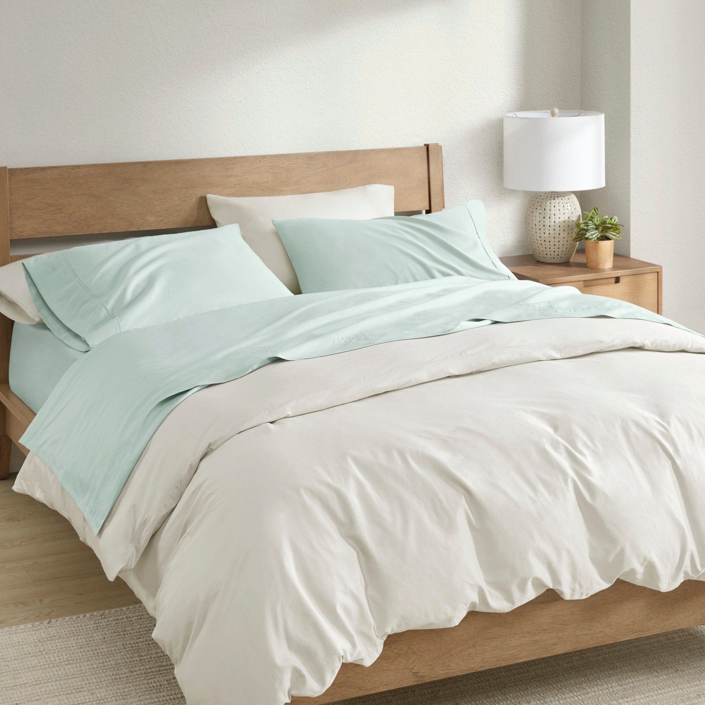 Set di lenzuola in cotone BCI 300TC Clean Spaces