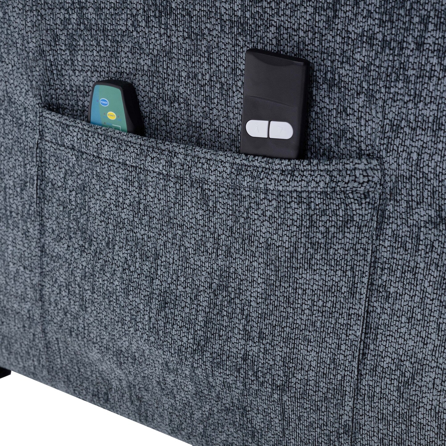 Poltrona reclinabile elettrica in tessuto a maglia ciniglia Clihome con massaggio