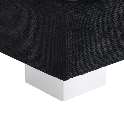 Divano componibile Cloud, set di divani di lusso a L con 2 cuscini gratuiti, mobili da interno in ciniglia a 4 posti con chaise longue oversize