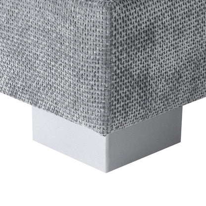 Divano componibile Cloud, set di divani di lusso a L con 2 cuscini gratuiti, mobili da interno in ciniglia a 4 posti con chaise longue oversize