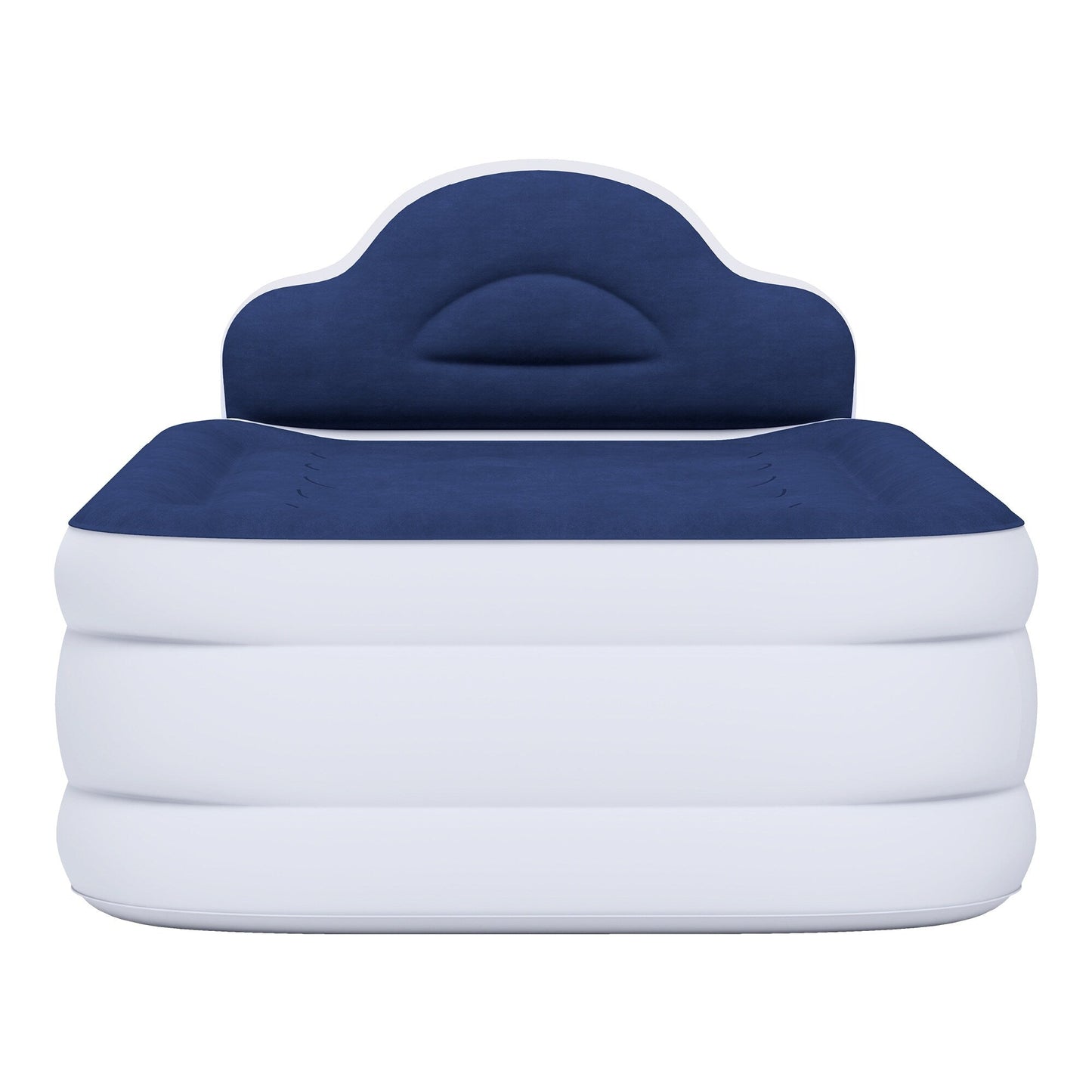 Materasso gonfiabile a forma di nuvola con cavo di alimentazione integrato, pompa fissa e testiera gonfiabile