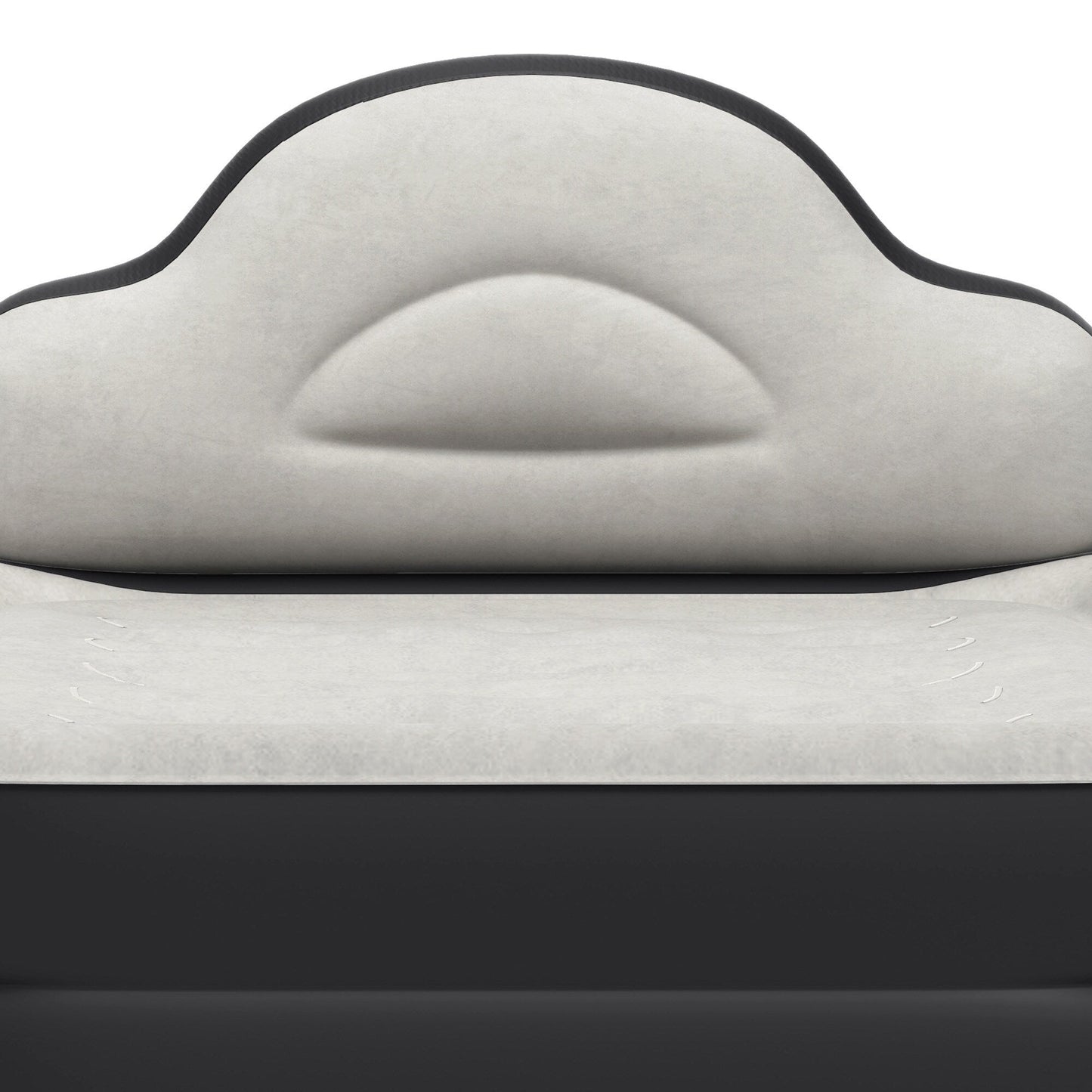 Materasso gonfiabile a forma di nuvola con cavo di alimentazione integrato, pompa fissa e testiera gonfiabile