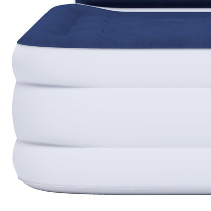 Materasso gonfiabile a forma di nuvola con cavo di alimentazione integrato, pompa fissa e testiera gonfiabile