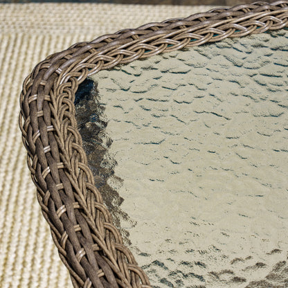 Set di sedie girevoli in vimini Rio Vista Outdoor (3 pezzi)