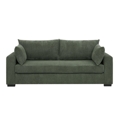 Divano in velluto a coste Coastal Haven, morbido tessuto in velluto a coste per soggiorni, spazi per gli ospiti o case vacanza