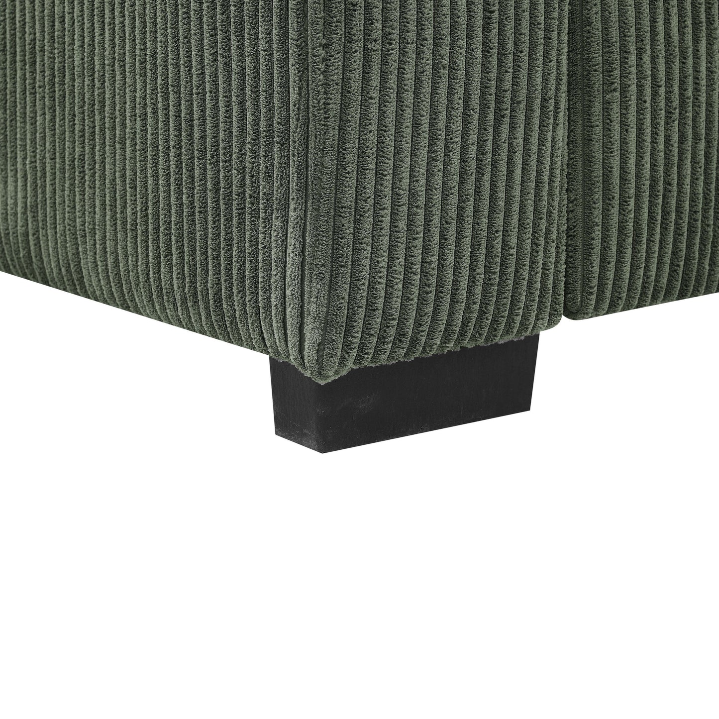 Divano in velluto a coste in stile costiero - 31 P x 79 L x 34 A