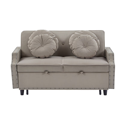 Divano letto regolabile in poliestere Coffee 54.7 con due porte USB e quattro cuscini lombari floreali