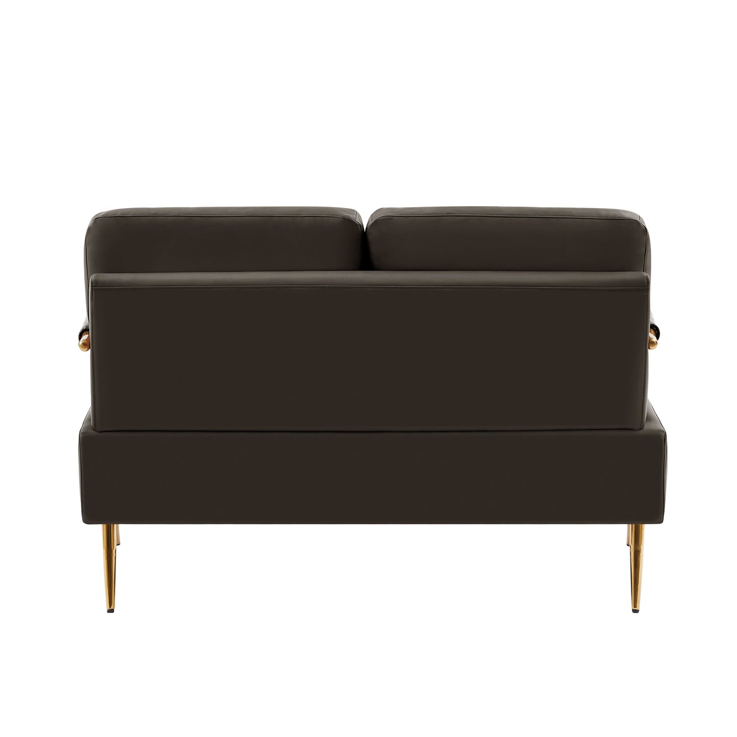 Divano moderno in tessuto Coffee Modern da 49,6 pollici, adatto agli animali domestici, con cuscino posteriore rimovibile e gambe in metallo per il soggiorno