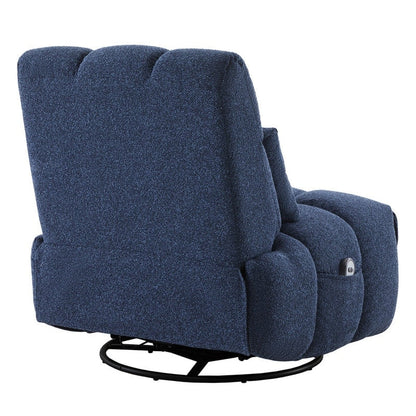 Poltrona reclinabile Cole Power Recliner girevole con supporto lombare