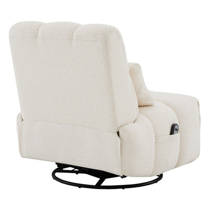 Poltrona reclinabile Cole Power Recliner girevole con supporto lombare