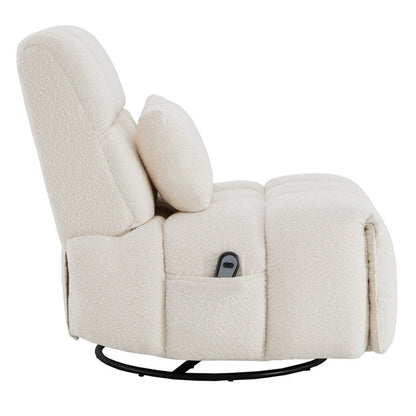 Poltrona reclinabile Cole Power Recliner girevole con supporto lombare