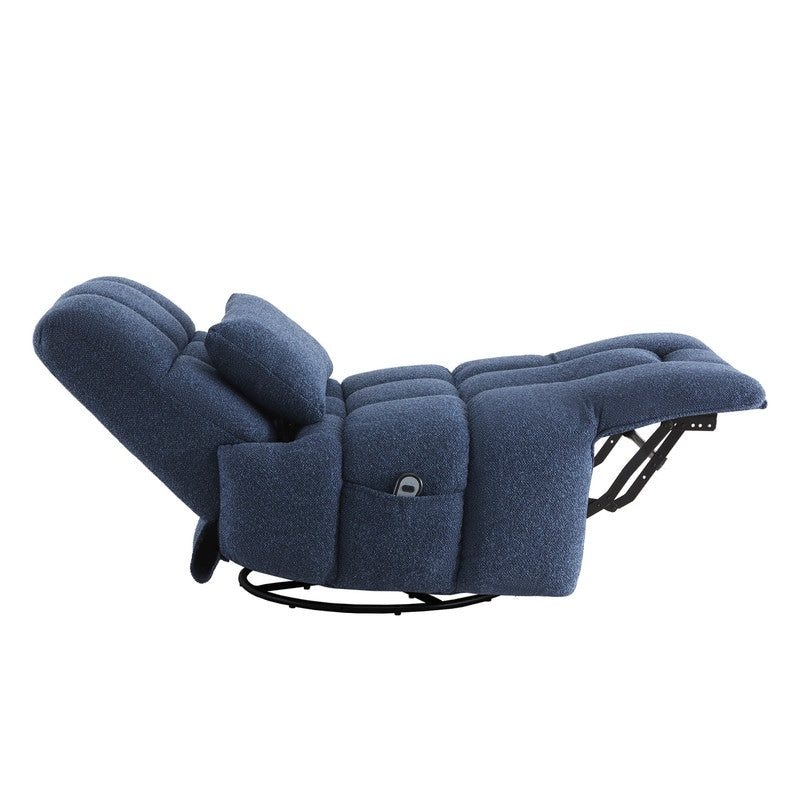 Poltrona reclinabile Cole Power Recliner girevole con supporto lombare