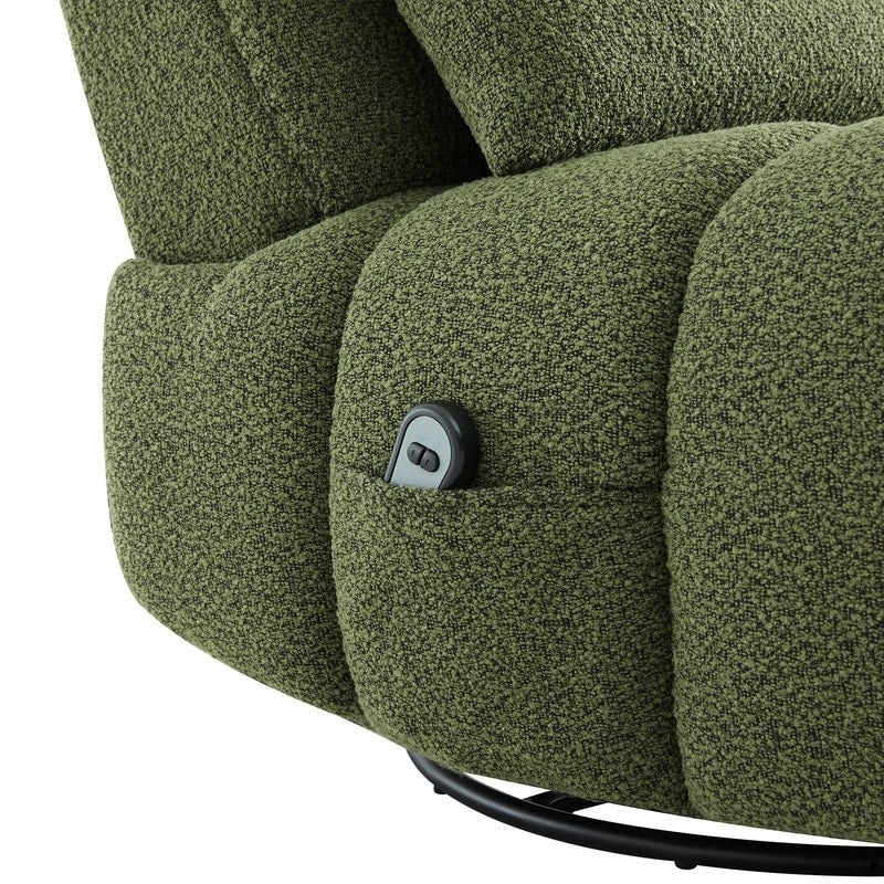 Poltrona reclinabile Cole Power Recliner girevole con supporto lombare